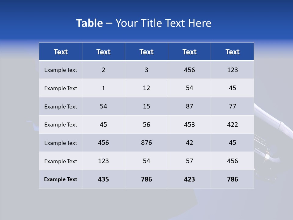 Passion Acoustic Sax PowerPoint Template