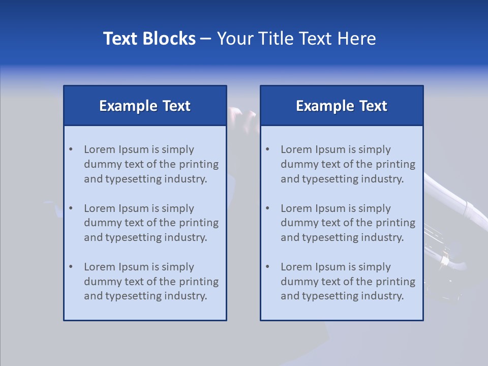 Passion Acoustic Sax PowerPoint Template