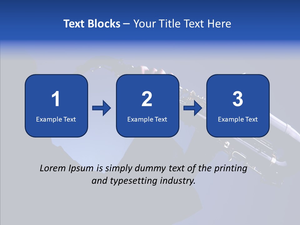 Passion Acoustic Sax PowerPoint Template