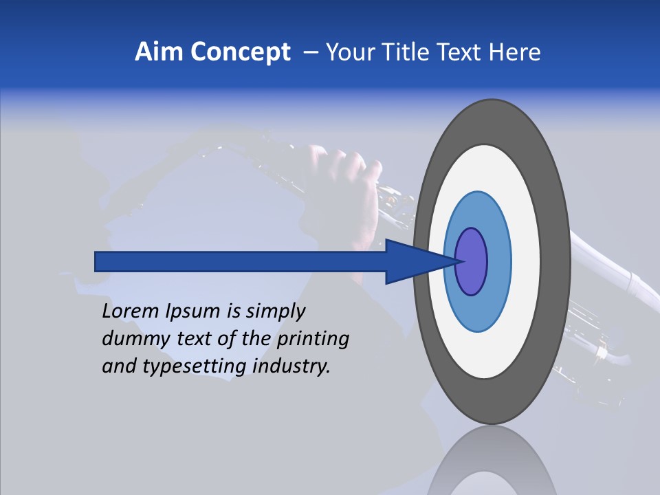 Passion Acoustic Sax PowerPoint Template