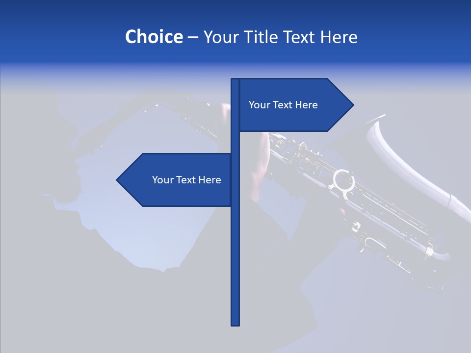 Passion Acoustic Sax PowerPoint Template