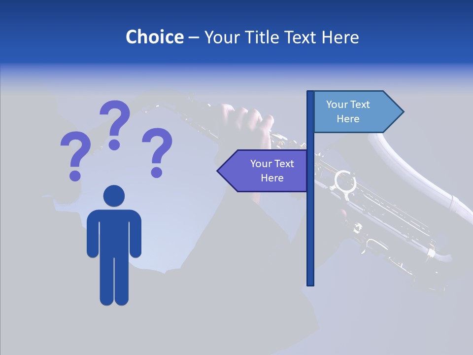 Passion Acoustic Sax PowerPoint Template