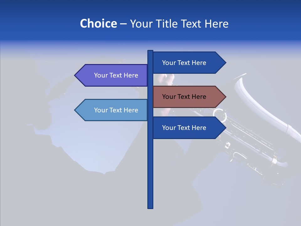 Passion Acoustic Sax PowerPoint Template