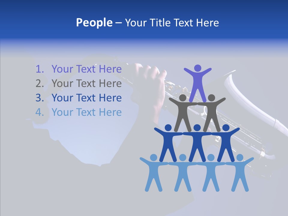 Passion Acoustic Sax PowerPoint Template