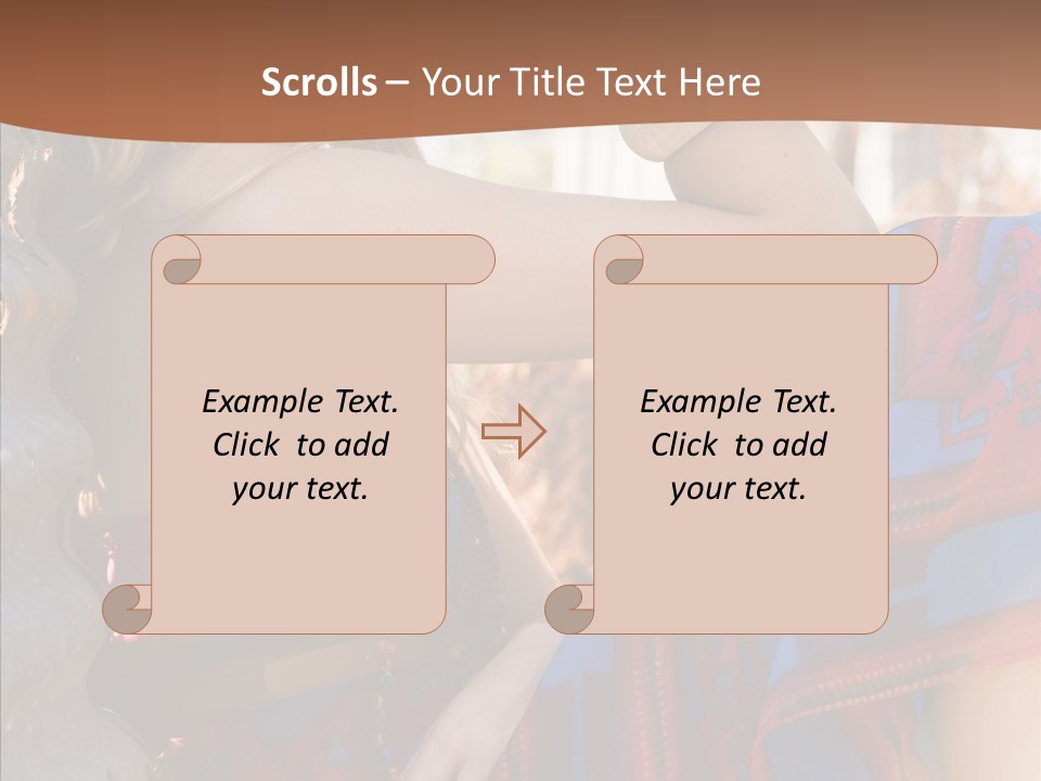 Scarf Dana Teen PowerPoint Template