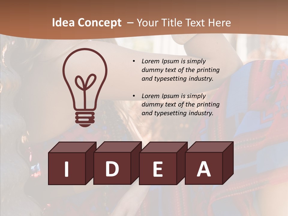 Scarf Dana Teen PowerPoint Template