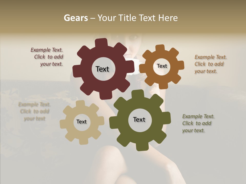 Enjoy Girl Laughing PowerPoint Template