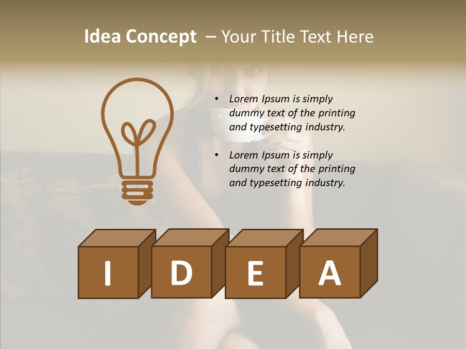 Enjoy Girl Laughing PowerPoint Template