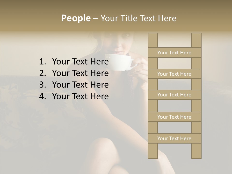 Enjoy Girl Laughing PowerPoint Template