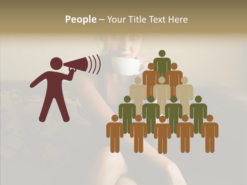 Enjoy Girl Laughing PowerPoint Template