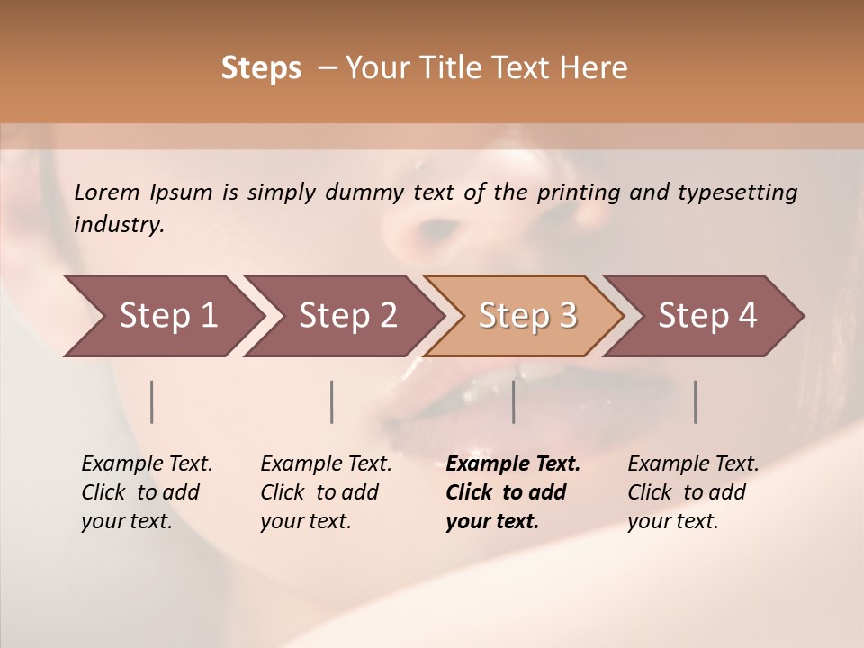 Shoulder Lips People PowerPoint Template