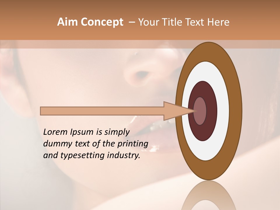 Shoulder Lips People PowerPoint Template