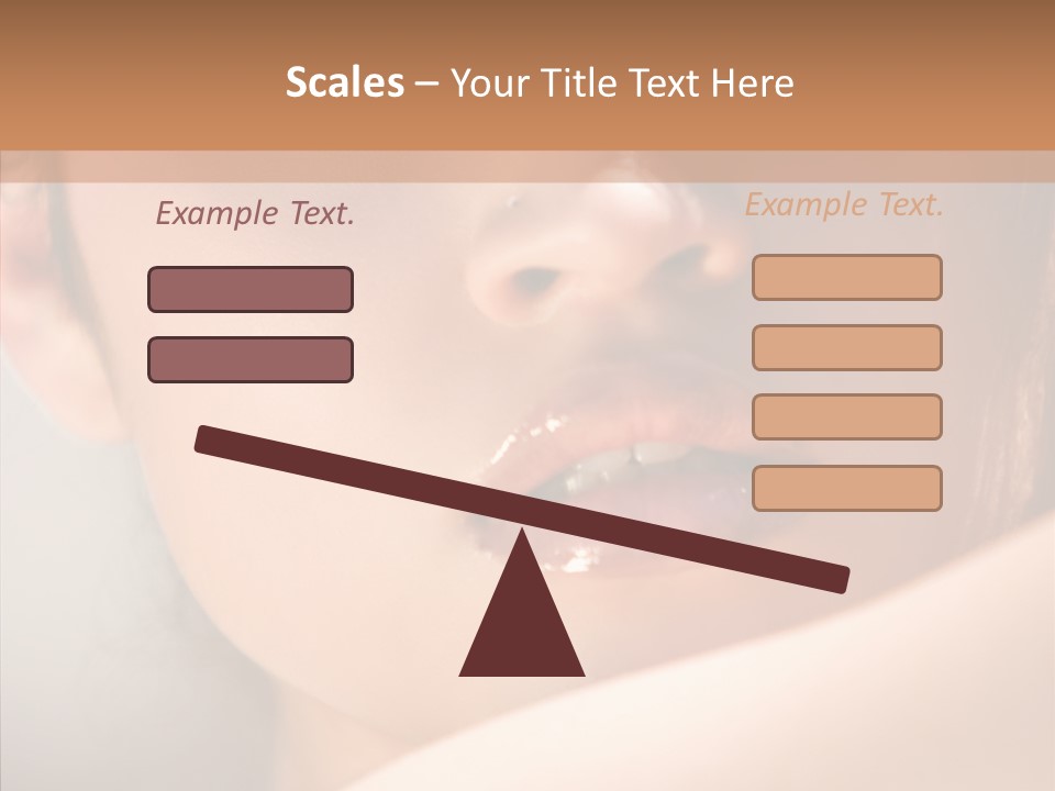 Shoulder Lips People PowerPoint Template