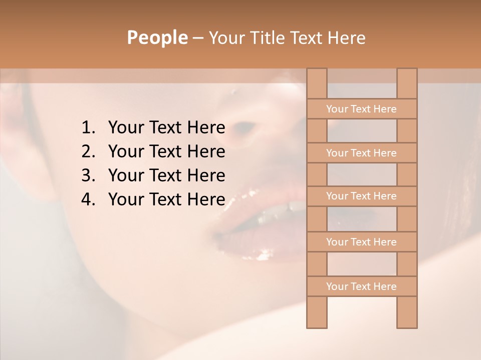 Shoulder Lips People PowerPoint Template