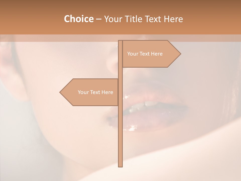Shoulder Lips People PowerPoint Template