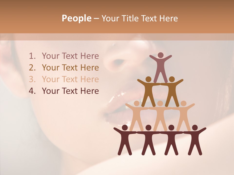 Shoulder Lips People PowerPoint Template