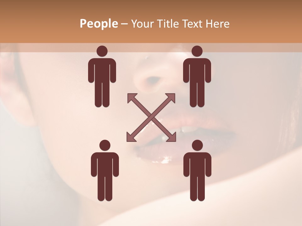 Shoulder Lips People PowerPoint Template