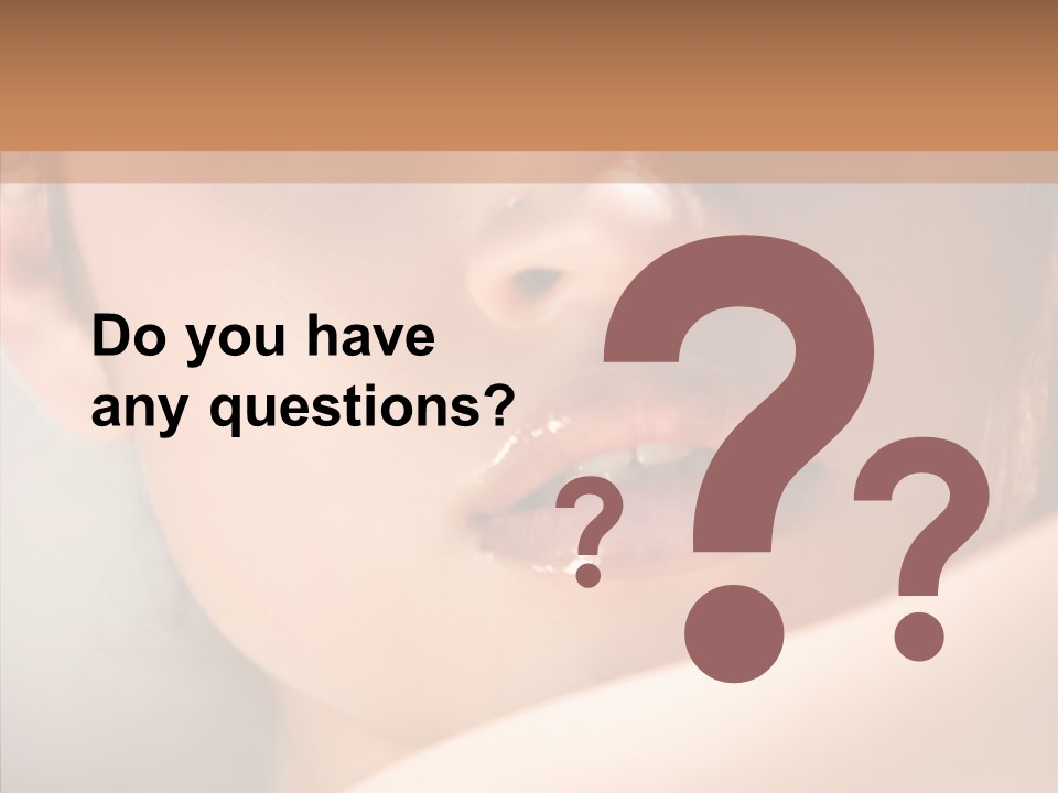Shoulder Lips People PowerPoint Template