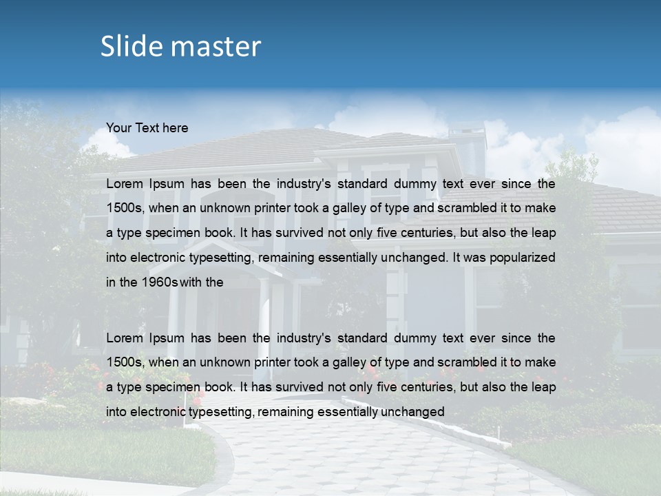 Writing Table Management PowerPoint Template