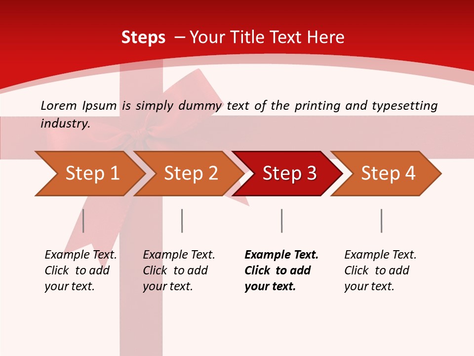 Celebration Path Closeup PowerPoint Template