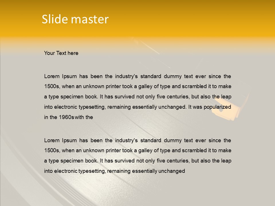 Techno Music Retro PowerPoint Template