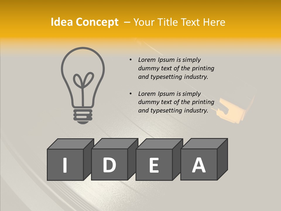 Techno Music Retro PowerPoint Template