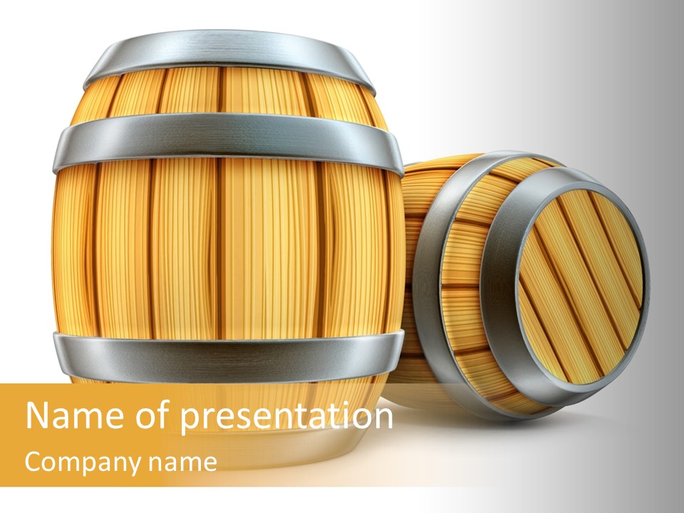 Bottled Old White PowerPoint Template