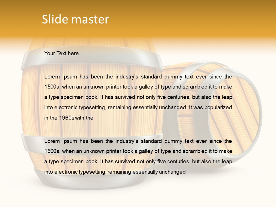 Bottled Old White PowerPoint Template