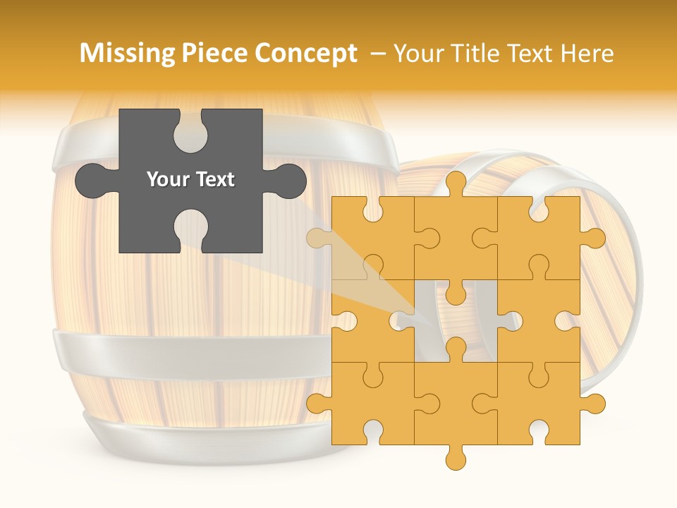 Bottled Old White PowerPoint Template