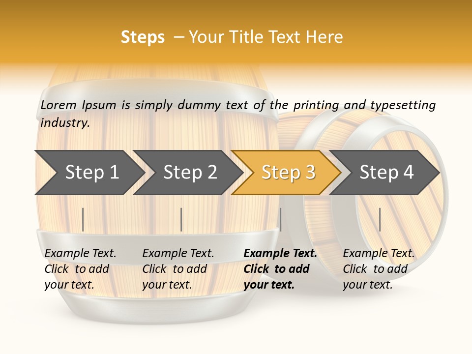 Bottled Old White PowerPoint Template