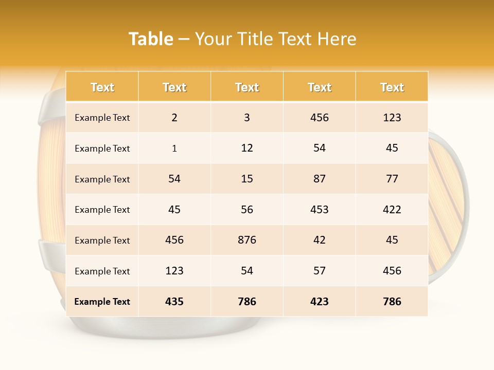 Bottled Old White PowerPoint Template