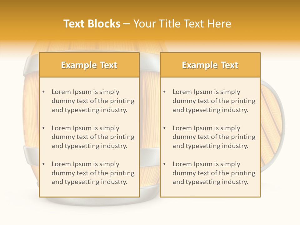 Bottled Old White PowerPoint Template