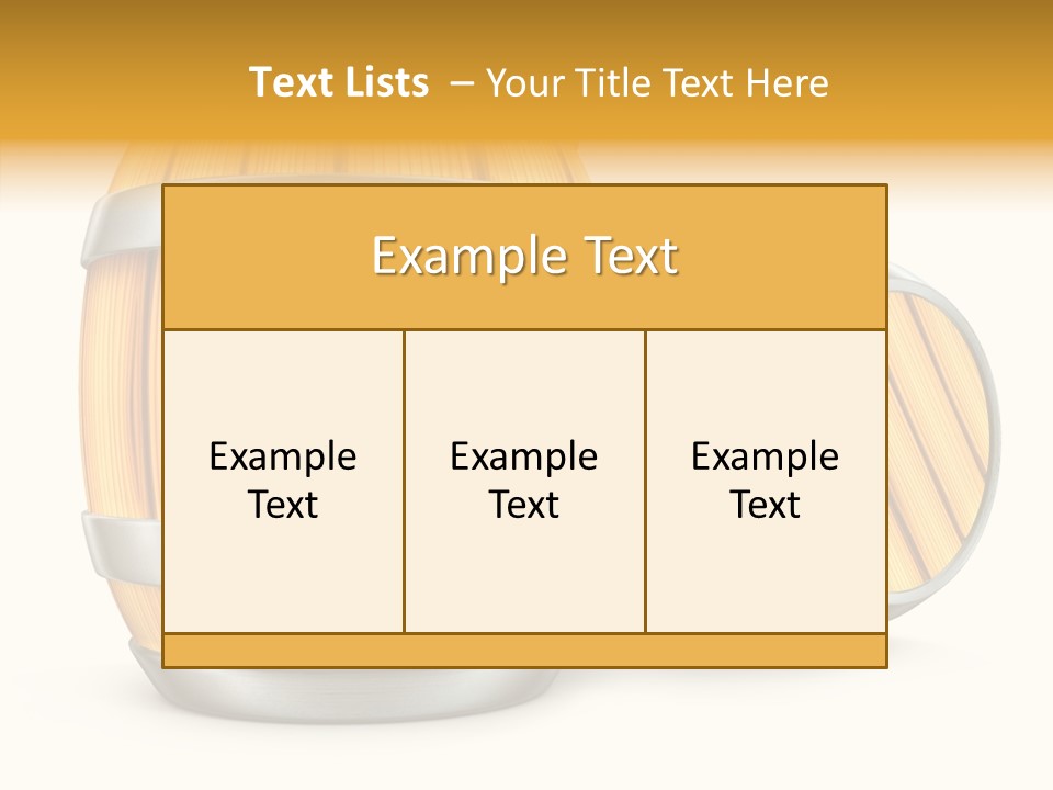 Bottled Old White PowerPoint Template