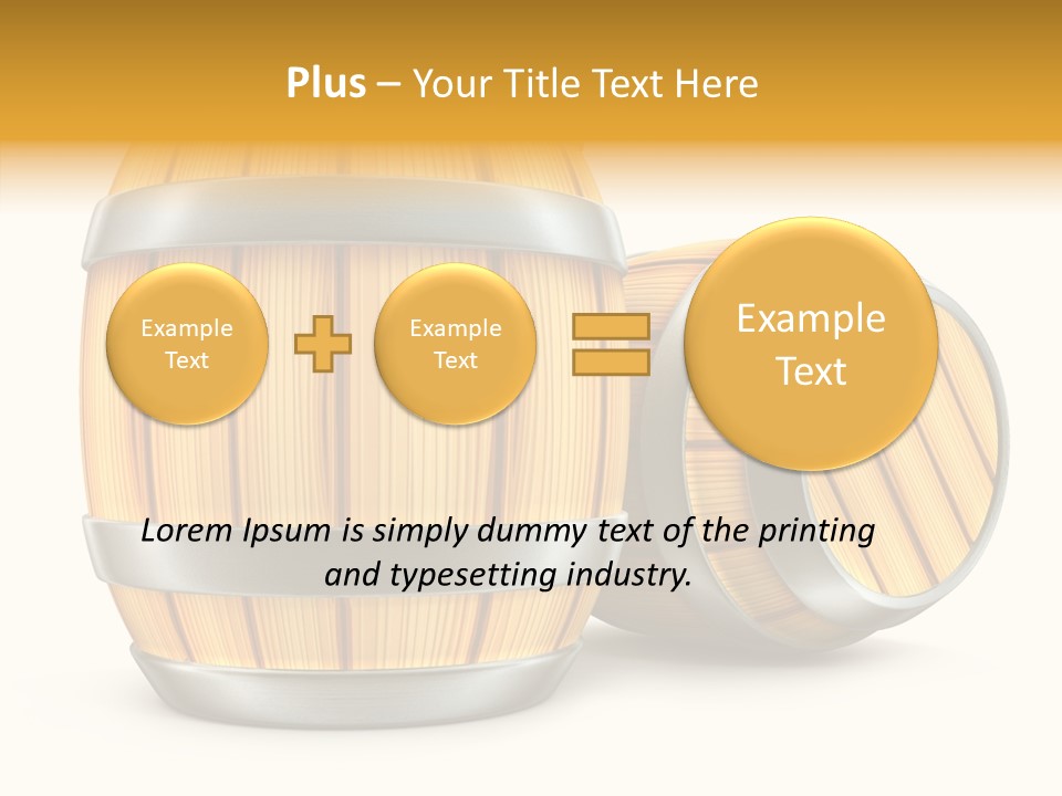 Bottled Old White PowerPoint Template
