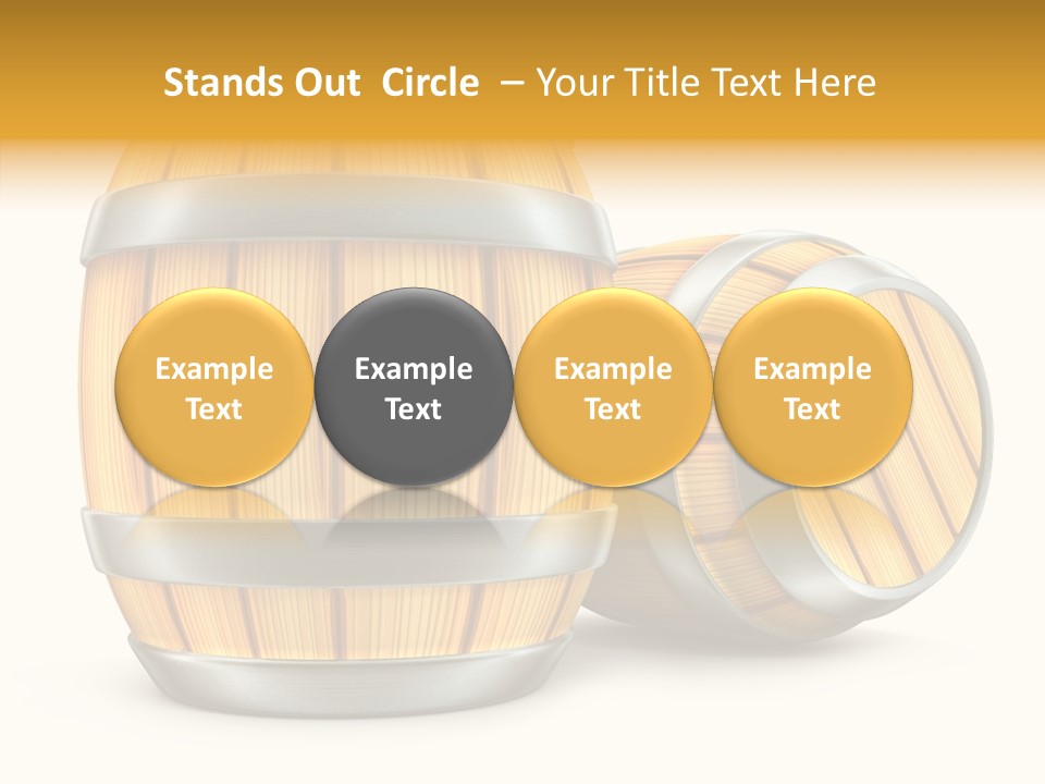 Bottled Old White PowerPoint Template