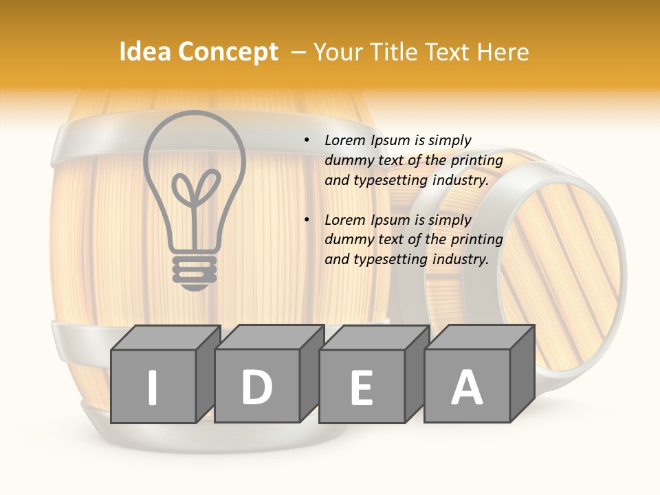 Bottled Old White PowerPoint Template