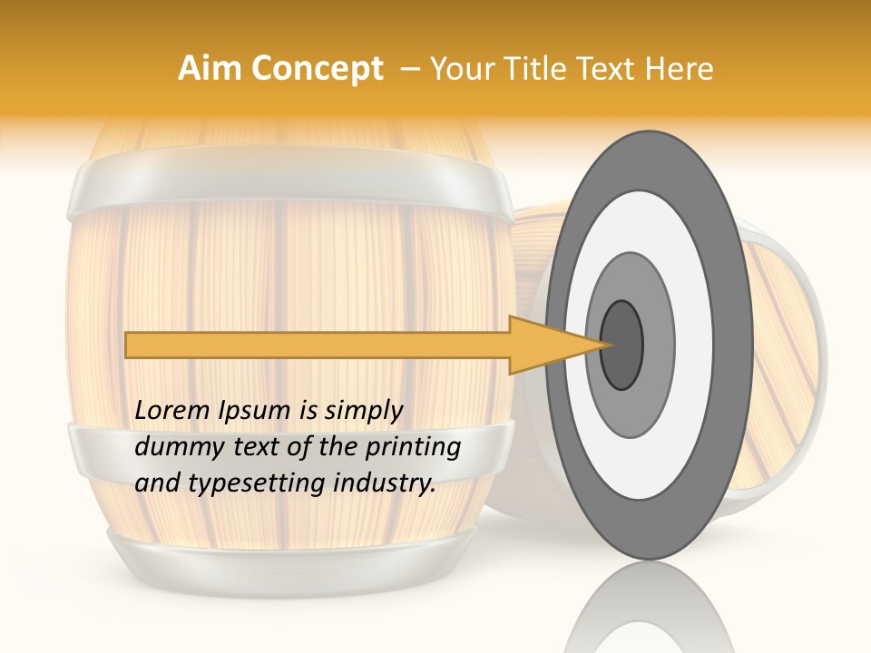 Bottled Old White PowerPoint Template