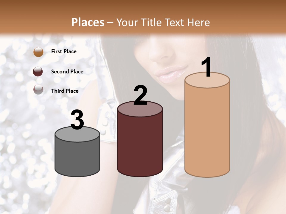 Girl Make Beauty PowerPoint Template