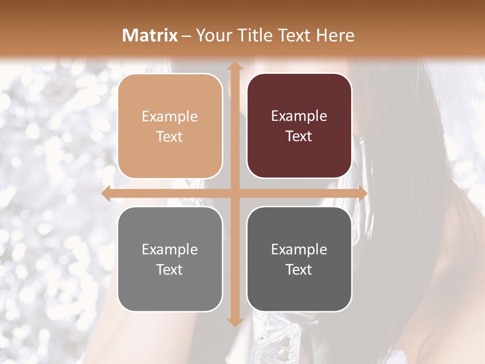 Girl Make Beauty PowerPoint Template