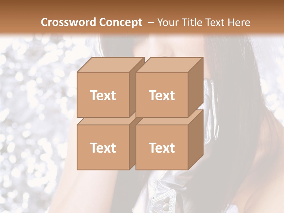 Girl Make Beauty PowerPoint Template