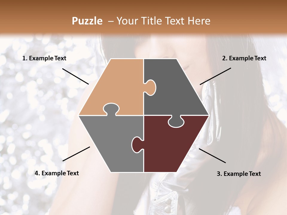 Girl Make Beauty PowerPoint Template