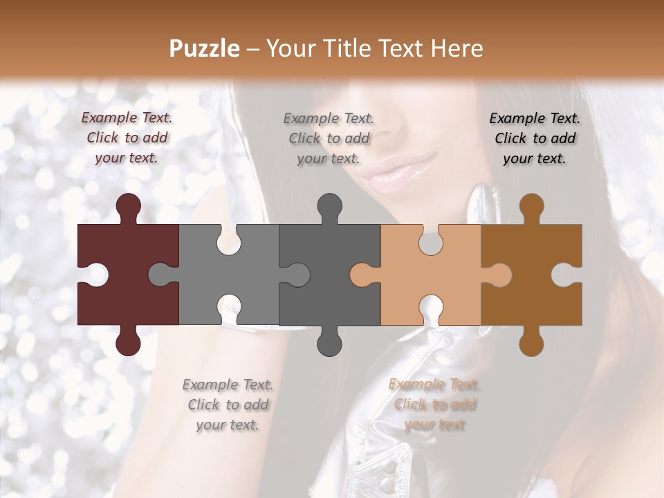 Girl Make Beauty PowerPoint Template