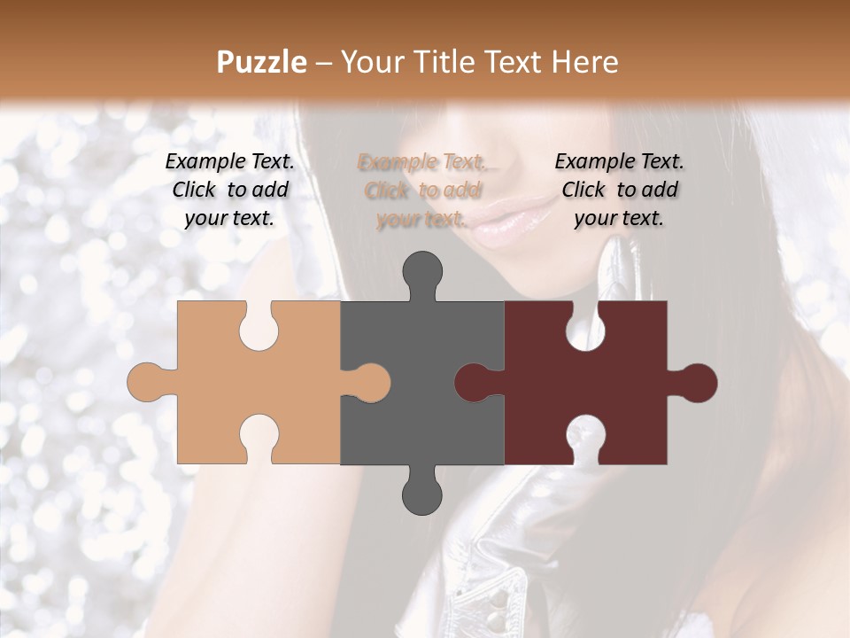 Girl Make Beauty PowerPoint Template
