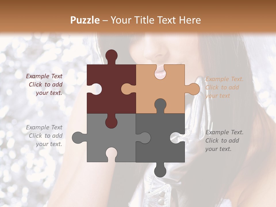 Girl Make Beauty PowerPoint Template