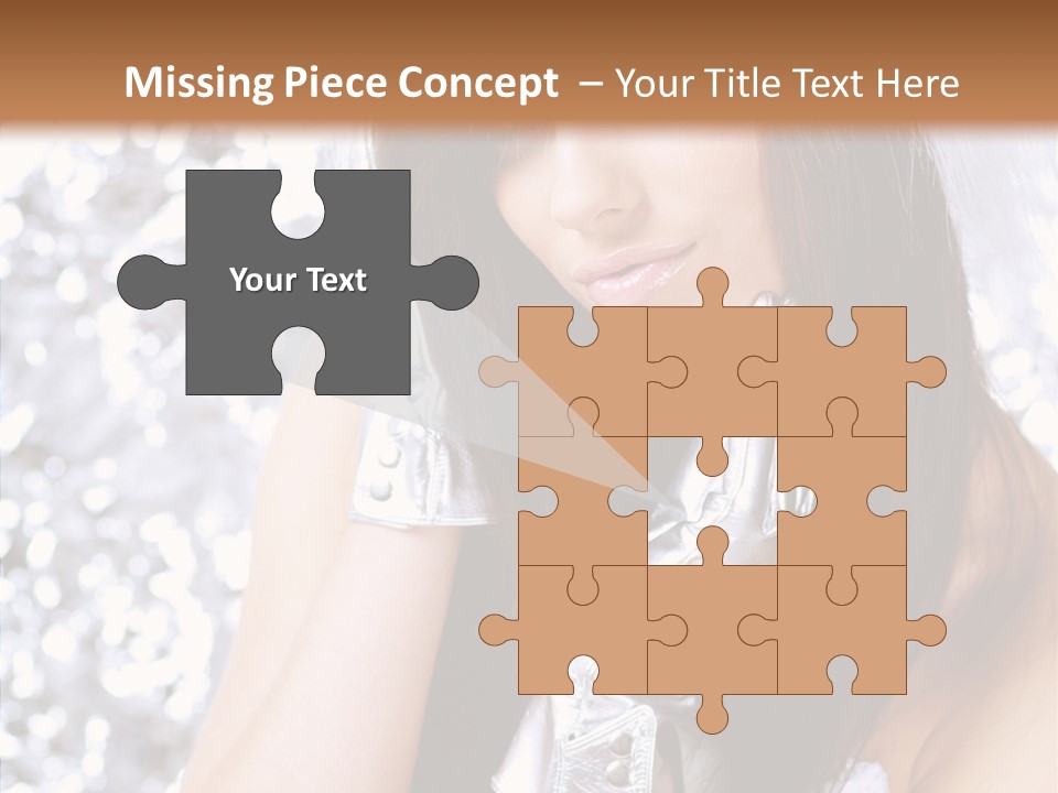 Girl Make Beauty PowerPoint Template