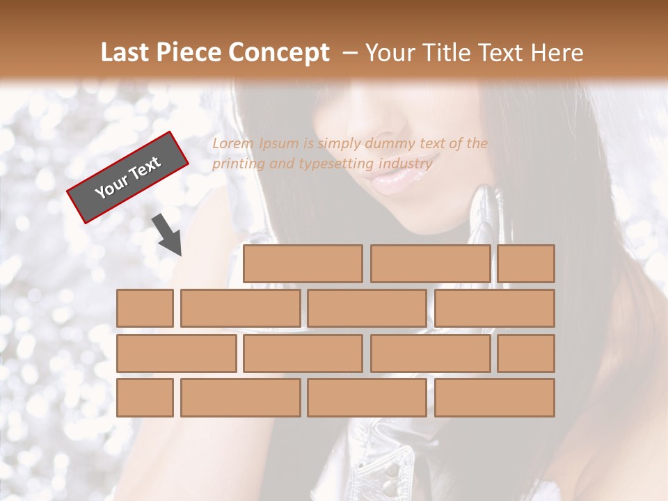 Girl Make Beauty PowerPoint Template