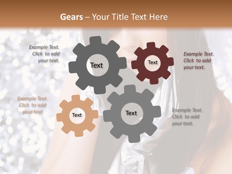 Girl Make Beauty PowerPoint Template