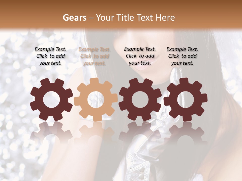 Girl Make Beauty PowerPoint Template