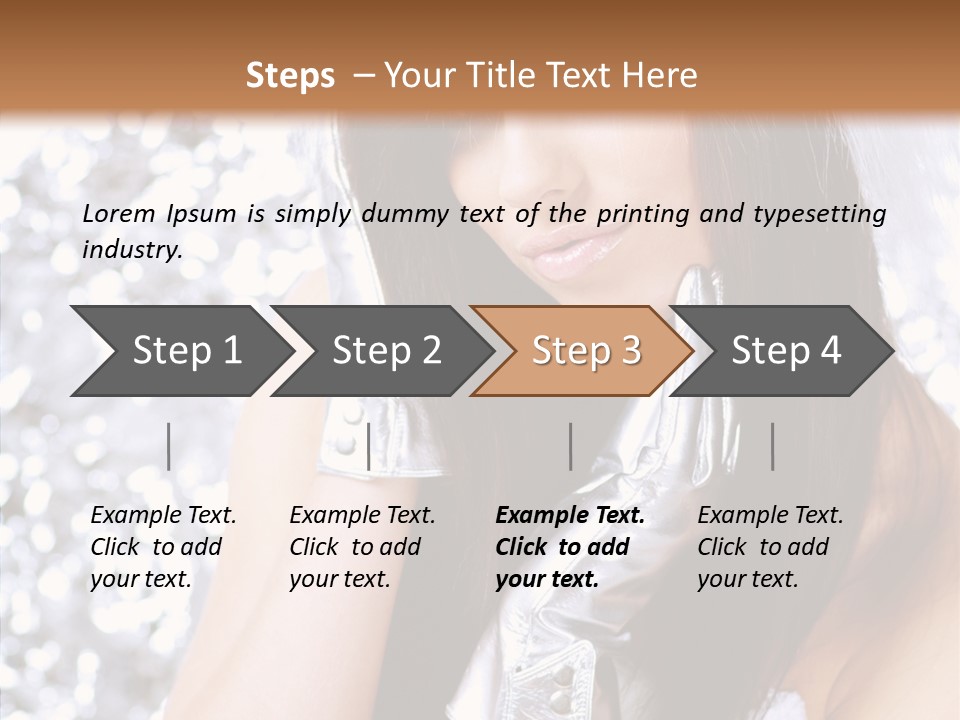 Girl Make Beauty PowerPoint Template