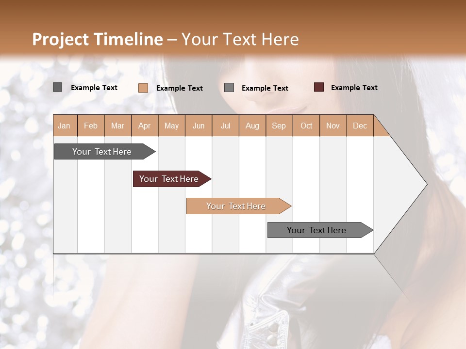 Girl Make Beauty PowerPoint Template
